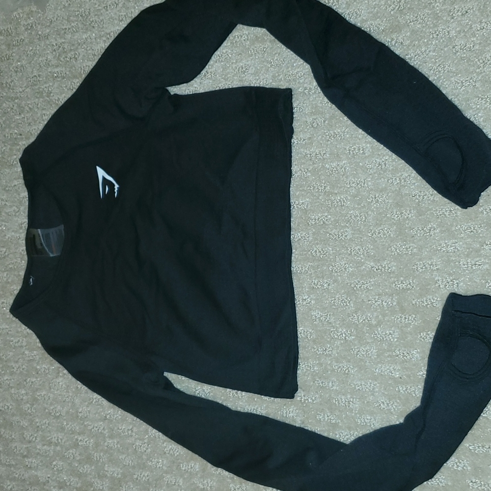 Gymshark cropped top long sleeve